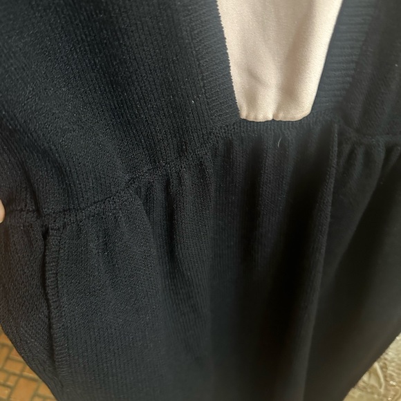 Vintage St John wool blend black collared dress 14 - Picture 4 of 7